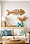 Quadro Decorativo Espinha de Peixe Marrom 100 x 40 cm Decoração de Praia em madeira - Imagem 1