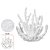 Enfeite Náutico Escultura Coral Branco 16 x 15 cm Decoração Náutica - Imagem 1