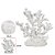 Enfeite Náutico Escultura Coral Branco 23 x 20 cm Decoração Náutica - Imagem 1
