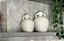 Kit 2 Vasos Decorativos com Alças em Cerâmica Off-White - Imagem 2