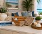 Baleias Decorativas de Mesa 2 Peças em Madeira Decoração Náutica Praia - Imagem 1