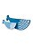 Enfeite Baleias Decorativas de Mesa 2 Peças Azul Claro e Azul Marinho em Madeira - Imagem 5