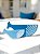 Enfeite Baleias Decorativas de Mesa 2 Peças Azul Claro e Azul Marinho em Madeira - Imagem 2