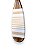 Remo Decorativo Bege listrado 55 cm Decoração de Parede para Casa Náutica e Praiana - Imagem 4