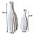 Kit 2 Garrafas Riscadas Off-White e Bege Vaso Decorativo - Imagem 6