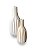 Kit 2 Garrafas Riscadas Off-White e Bege Vaso Decorativo - Imagem 3
