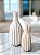 Kit 2 Garrafas Riscadas Off-White e Bege Vaso Decorativo - Imagem 1