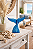 Enfeite Cauda de Baleia Azul Marinho 25 cm Decoração Náutica de Mesa - Imagem 1