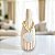 Vaso Decorativo Garrafa Riscada Off-White com Colar de Concha - Imagem 1