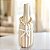 Vaso Decorativo Garrafa Riscada Off-White com Colar de Estrela - Imagem 1