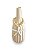 Vaso Decorativo Garrafa Riscada Off-White com Colar de Estrela - Imagem 3