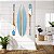 Kit Prancha + 2 Remos 100 cm Azul Pastel Decoração Náutica Praia - Imagem 1