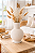 Vaso Decorativo Off White Grande em Cerâmica - Imagem 1