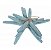 Trio de Estrelas Decorativa De Mesa Azul Claro em Resina 16 Cm - Imagem 1