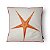 Almofada Náutica Estrela do Mar Laranja  45x45 cm - Imagem 1