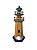 Farol Decorativo Azul Marinho em Madeira Enfeite Casa de Praia - Imagem 4