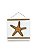 Kit 2 Placas Decorativas Concha e Estrela Decoração de Praia Náutica - Imagem 2