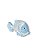 Enfeite Peixe de Mesa Azul Claro Grande Decoração Náutica - Imagem 2