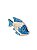 Enfeite Peixe de Mesa Azul Escuro Pequeno Decoração Náutica - Imagem 2