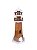 Farol Decorativo Branco em Madeira Concha Enfeite Náutico Praia - Imagem 3