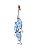 Penduricalho Trio de Peixes em Madeira  com Listra Azul Clara 41x9x5,5 - Imagem 4