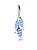 Penduricalho Trio de Peixes em Madeira  com Listra Azul Clara 41x9x5,5 - Imagem 2