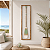 Quadro em Linho com Remo Verde e Bege em Madeira 140x35 - Imagem 1