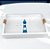 Bandeja Branca Farol em Madeira 35x25 cm Decoração Náutica Praia - Imagem 1