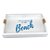 Bandeja Branca Life is Better em Madeira 35x25 cm Decoração Náutica Praia - Imagem 2