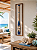 Quadro em Linho com Remo Azul e Branco em Madeira 140x35 - Imagem 1