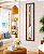 Quadro em Linho com Remo Bege e Branco em Madeira 140x35 - Imagem 1