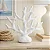 Enfeite Coral Branco em Cerâmica 18,5x20x5,5 - Imagem 1