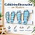 Porta Chaves Cabideiro Chinelinho Azul Claro 40 cm Decoração de Praia em madeira - Imagem 2