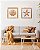 Kit com 2 Quadros Concha e Estrela 45x45 em Madeira - Imagem 1