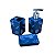 Kit de Banheiro 3 Peças Náutico Azul Marinho Conchas em Cerâmica - Imagem 3