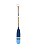 Kit Prancha + 2 Remos 100 cm Ponta Branca e Azul Decoração Náutica Praia - Imagem 2