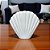 Vaso Decorativo Concha Shell Branco 21x23x8 em Cerâmica - Imagem 1