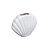 Vaso Decorativo Concha Shell Branco 13,5x16,5x7 em Cerâmica - Imagem 4