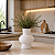 Vaso Decorativo Branco Moderno 19x14x14 em Cerâmica - Imagem 1