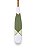 Kit 2 Remos Decorativos Ponta Branca e Verde 130 cm Decoração Náutica Praia - Imagem 6
