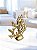 Enfeite Decorativo Coral Dourado em Cerâmica 18,5x20x5,5 Decoração náutica - Imagem 2