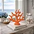Enfeite Decorativo Coral em Cerâmica 18,5x20x5,5 Decoração náutica - Imagem 1