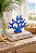 Enfeite Decorativo Coral Azul Marinho em Cerâmica 18,5x20x5,5 Decoração náutica - Imagem 1