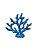 Enfeite Decorativo Coral Azul Marinho em Cerâmica 18,5x20x5,5 Decoração náutica - Imagem 2