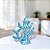 Enfeite Decorativo Coral Azul Claro em Cerâmica 18,5x20x5,5 Decoração náutica - Imagem 3