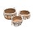 Kit com 3 Cestos Decorativos em Palha com Alças Brancas - Imagem 2