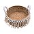 Kit com 3 Cestos Decorativos em Palha com Alças Brancas - Imagem 4
