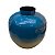 Vaso Decorativo Redondo Azul e Bege 21 cm em Metal - Imagem 2