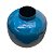 Vaso Decorativo Redondo Azul e Bege 21 cm em Metal - Imagem 3