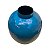 Vaso Decorativo Redondo Azul e Bege 27 cm em Metal - Imagem 4